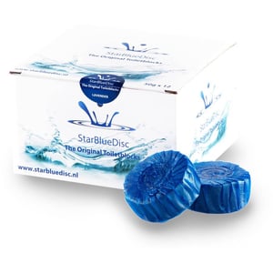 StarBlueDisc 12 stuks toiletblokjes halfjaar verpakking Blauw