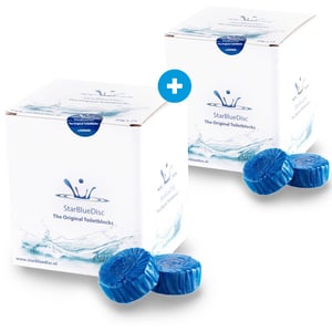 StarBlueDisc 48 stuks toiletblokjes 2 jaarverpakking blauw