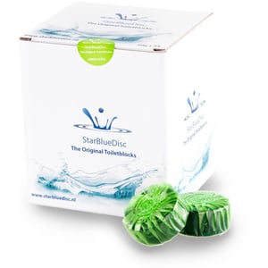 StarBlueDisc 24 stuks toiletblokjes jaarverpakking groen