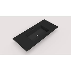 Ben Avira A1 wastafel Akron 100,3x45x1,3cm negro (zwart)