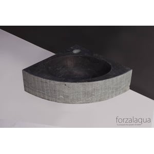 Forzalaqua Turino fontein 30x30 cm hardsteen gefrijnd grijs