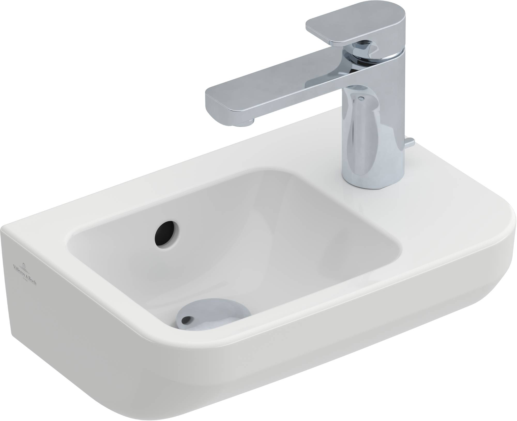 Incubus beheerder Annoteren Villeroy & Boch Architectura Wastafel 36x26 cm Wit Alpin - Saniweb.be